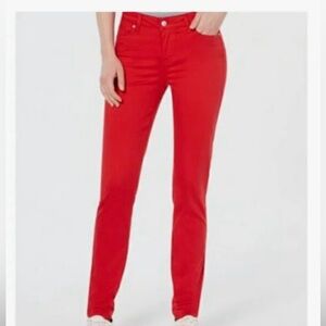 Celebrity Pink-Size 9-Like New Beautiful Bright Red Jeans Mid-Rise Skinny Fit